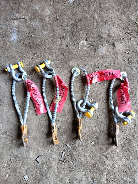 Zawiesie stalowe linowe pętla lina z szekla