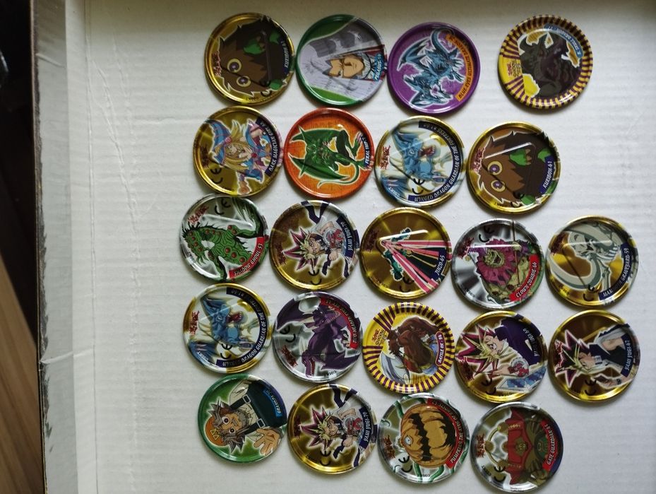 Żetony metal tazo z chipsów kolekcja Yu Gi Oh dla kolekcjonera