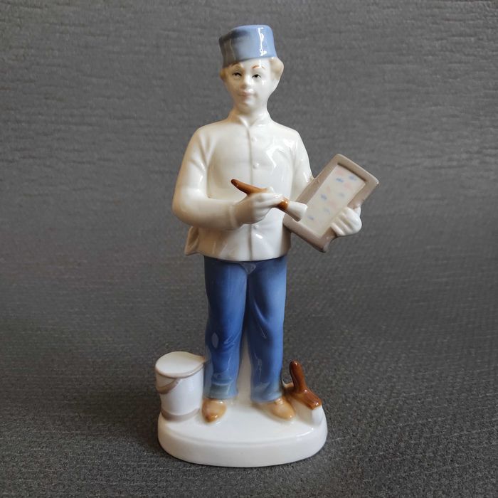 Статуэтка фарфоровая Маляр, Wagner & Apel, ГДР.