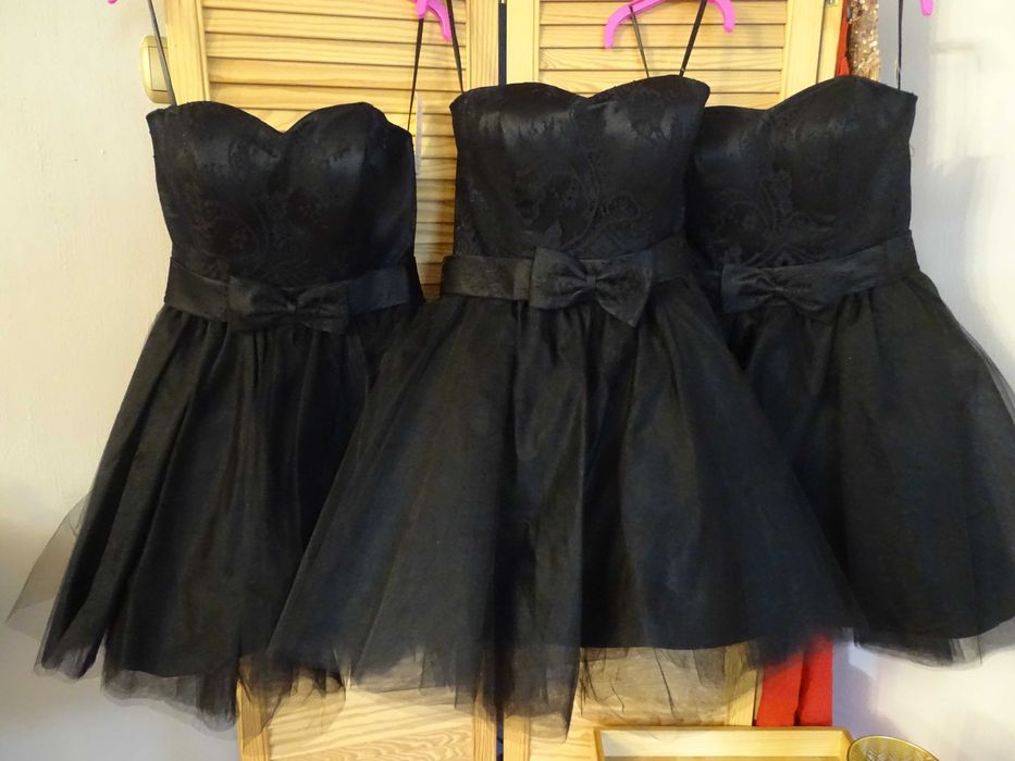 Wyprzedaż!Sukienka pin-up czarna R38. Polski producent!