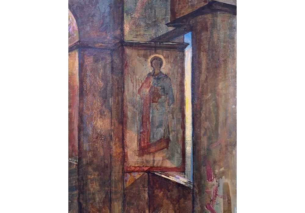 Химич Юрий. Интерьер церкви Софии Киевской (Киев). 110*50 см