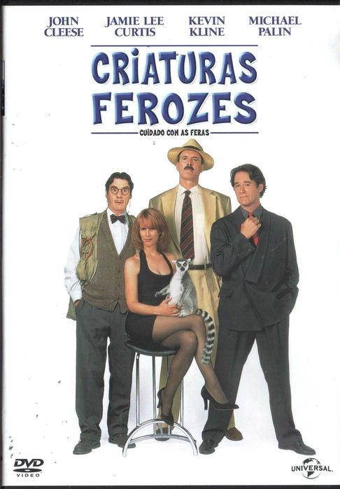 Dvd Criaturas Ferozes - comédia - John Cleese/ Jamie Lee Curtis - extras