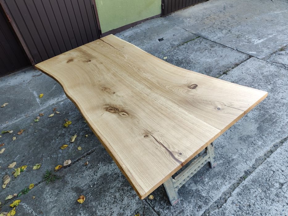 Blat dębowy na stół 188x96-90 Live edge
