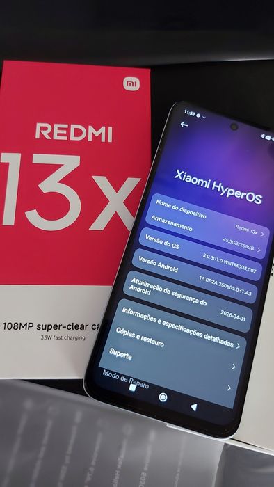 (NOVO) Redmi 13x 256Gb