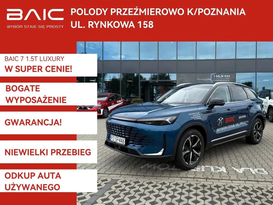 BAIC 7 1.5 177KM | kamera 360 | kredyt 3*33% RRSO 0% | Masaż w fotelach