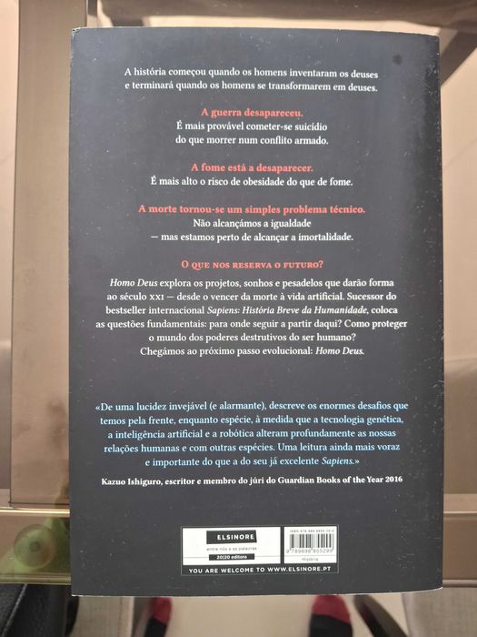 Livro Homo Deus de Yuval Noah