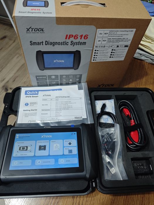 Komputer/Tester diagnostyczny Xtool IP616,J Polski,OBD2, Dożywotnie używanie.