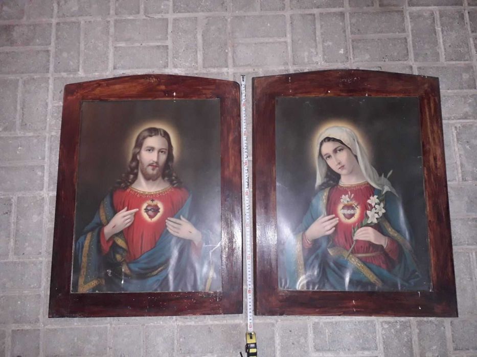 Великі ( 60х70 см) старі образи з сільської хати