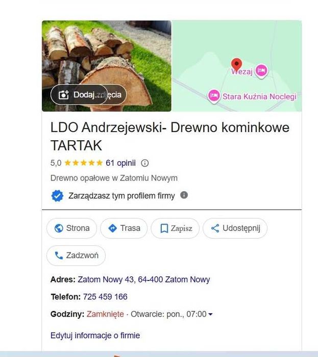 Gwarancja pomiar przed rozładunkiem drewno kominkowe suche sezonowane