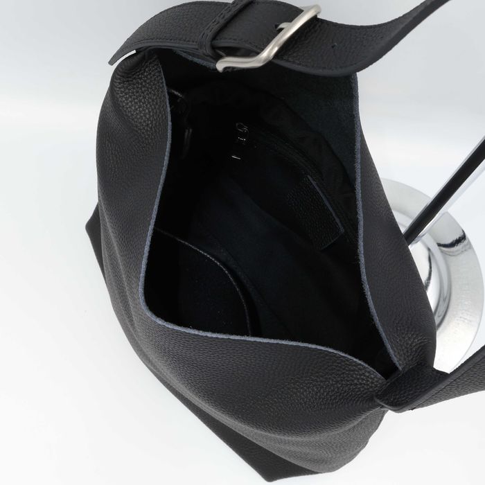 Сумка жіноча шкіряна leather 5033 Black Сумка женская кожаная