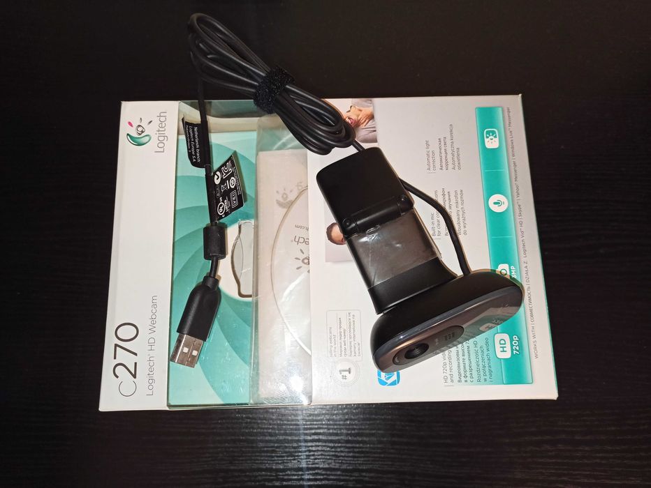 Веб камера Logitech Webcam C270 HD для Компьютера Вебкамера Новая