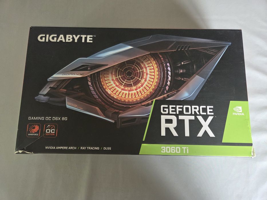 Sprzedam pudełko od karty graficznej  Gigabyte Geforce RTX 3060Ti 8GB