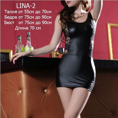 Мини платье LINA-2 и LINA-7 под кожу латекс винил - кружево! S/M/L