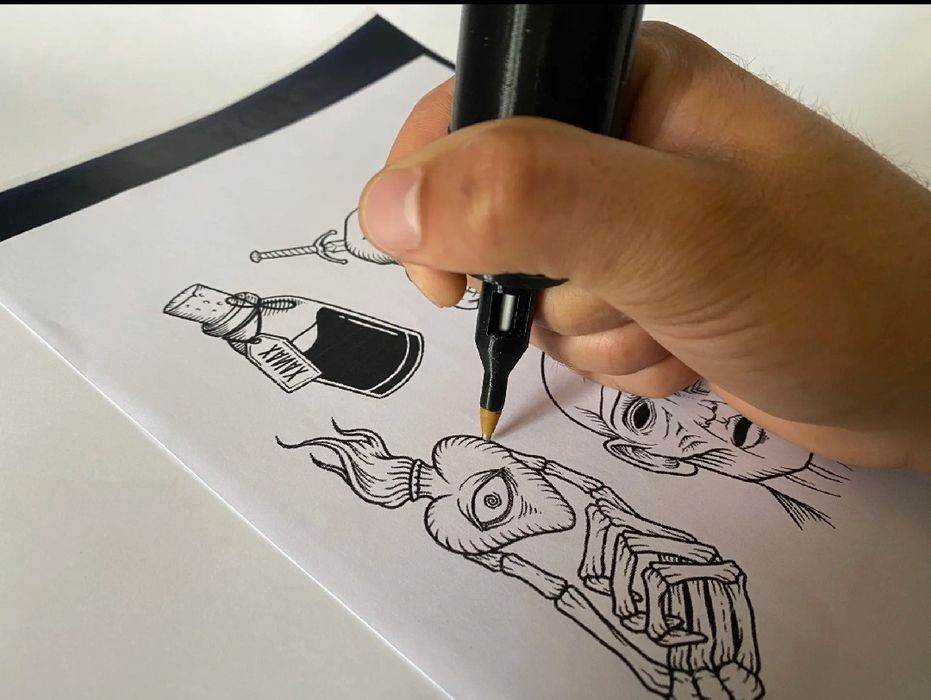 Maquina de tatuar de treino