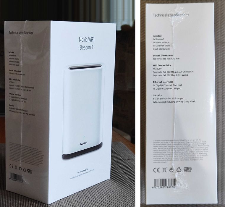 Nokia Beacon 1, Wi-Fi роутер, 1 Гбіт/с