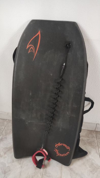 Prancha de bodyboard MANTA+ Pés de pato STEALH+saco de transporte