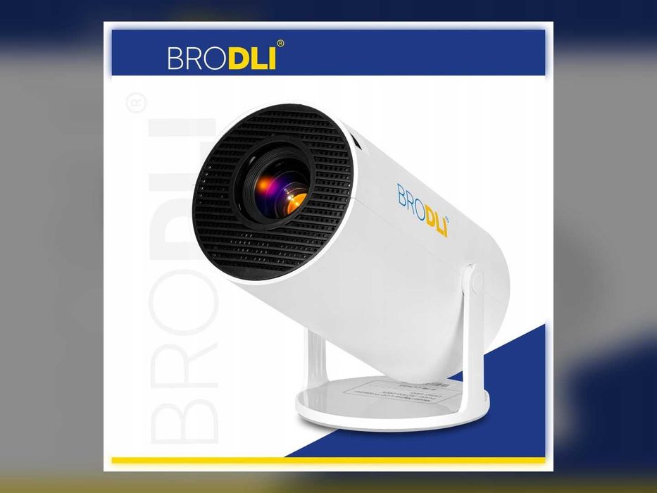 Nowy Projektor LED PJ 6000 PRO Android 11 Wi-Fi Bluetooth Do 200 Cali