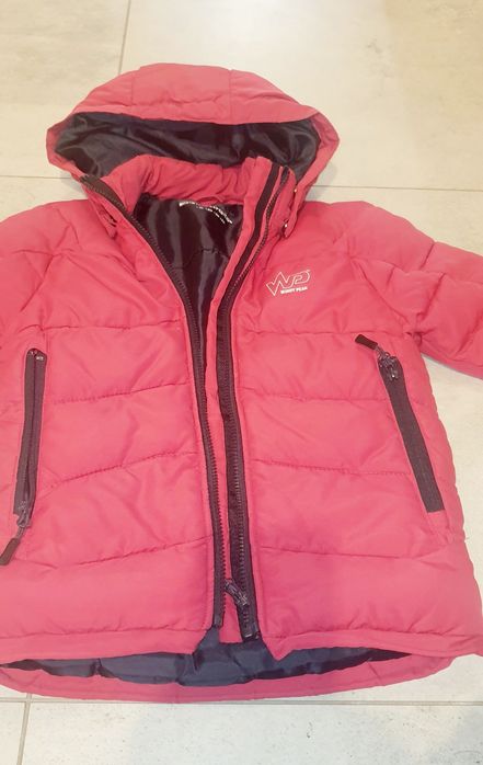 Windy peak ciepła kurtka na zimno i wiatr dziewczęca czerwona