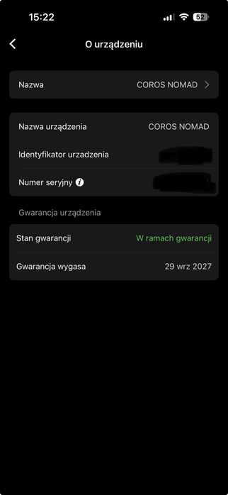 Coros Nomad Zielony Gwarancja
