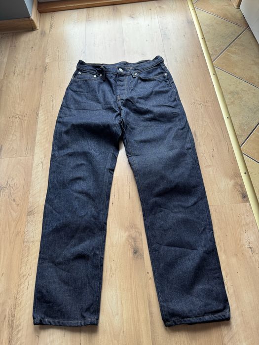 Spodnie jeansy ZARA straight fit raw denim 31