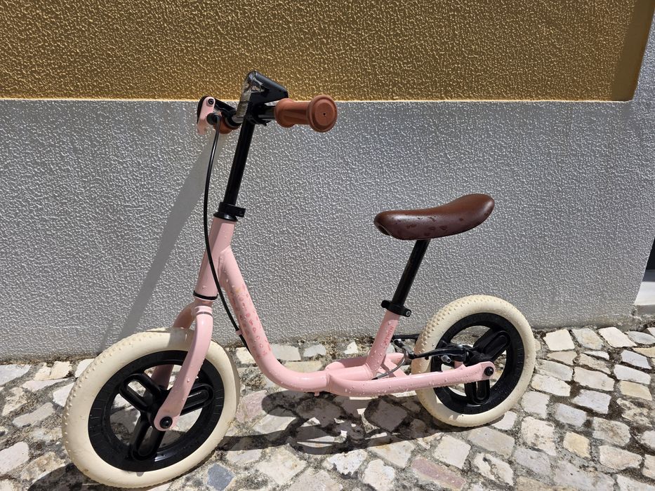 Bicicleta de Aprendizagem ​Bicicleta de Equilíbrio Decathlon (Rosa/Vintage) – Transição Sem Rodinhas!