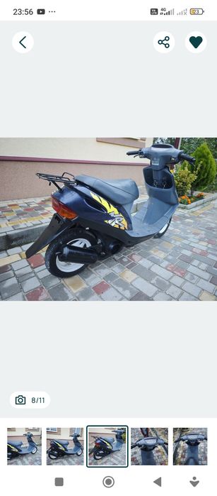 На ходу honda dio 27