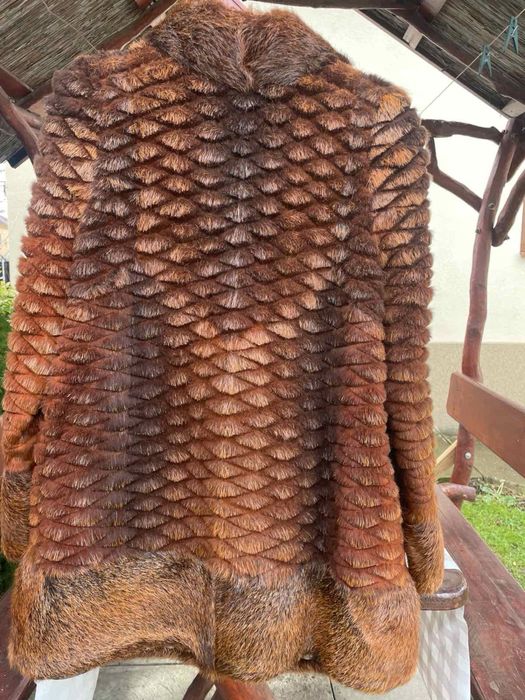 Шуба натуральна ондатра стрижена, розмір L