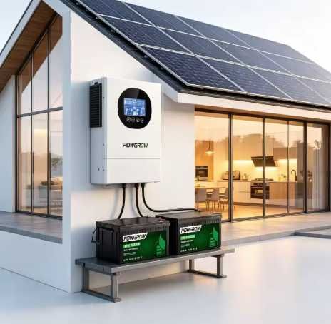 POWGROW 6000 Cycles Deep Cycle LiFePO4 Battery 24V 100AH