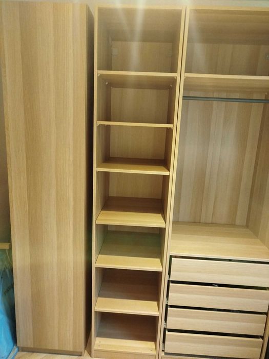 Pojemna Szafa IKEA PAX 175 cm | Wysoka 236 cm | Dąb |