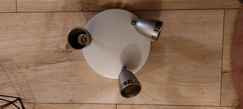 Lampa sufitowa srebrna