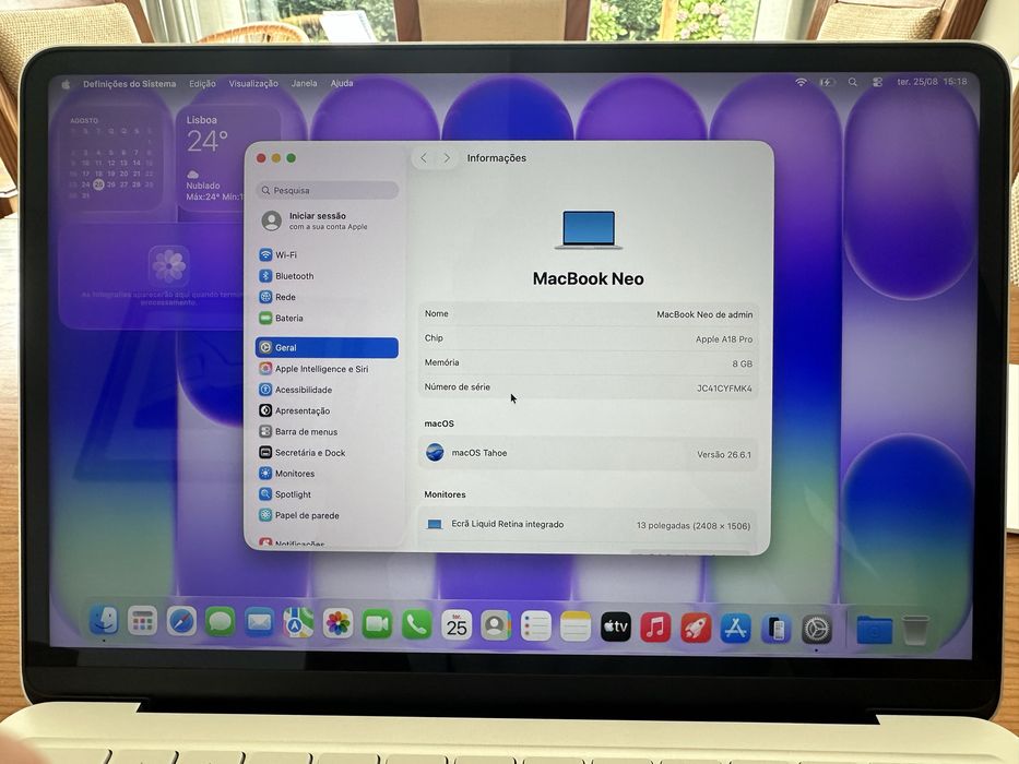 Macbook Neo - C/garantia