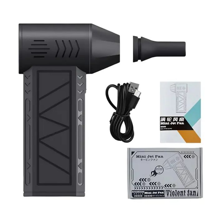 Воздуходувка Турбо вентилятор аккумуляторный 130000 Об/Мін 5000 мАг.