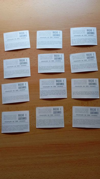 186 cromos "Homens, Raças e Costumes" ( sem repetidos