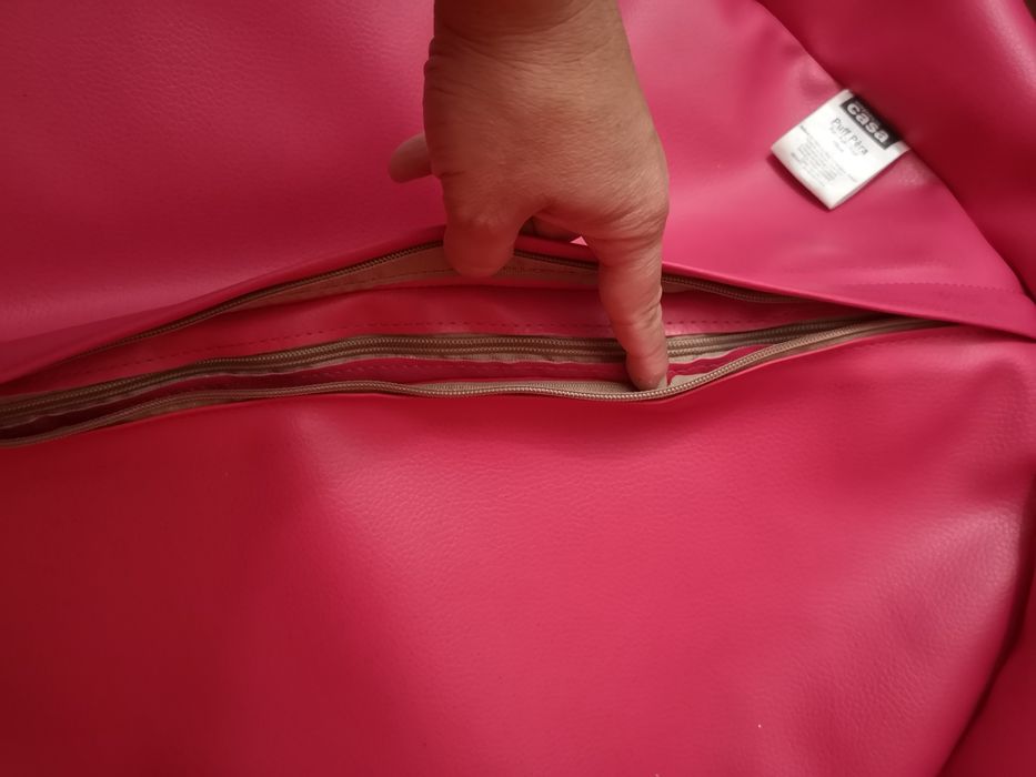 Puff cor de rosa