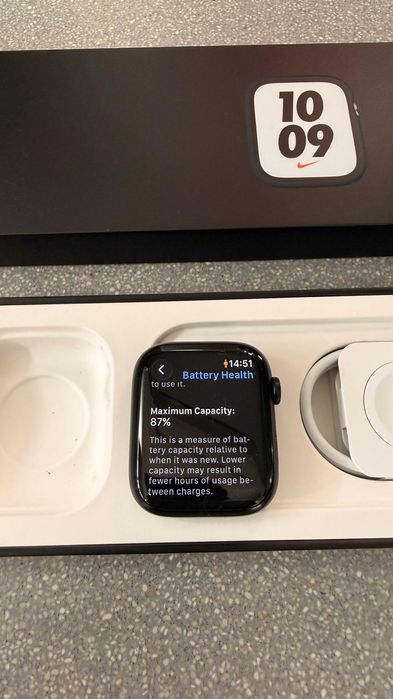 Apple Watch Series 7 45mm – Excelente estado – Caixa + carregador