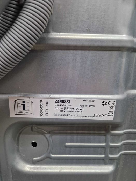 Pralka Zanussi ładowana od góry