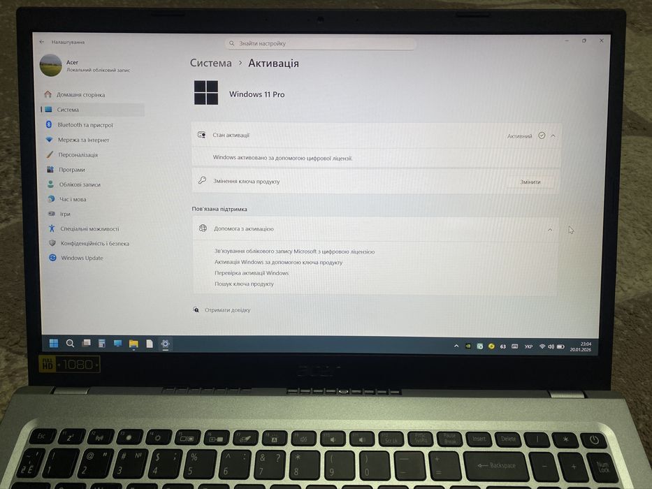 Ноутбук Acer A515-56G у відмінному стані.