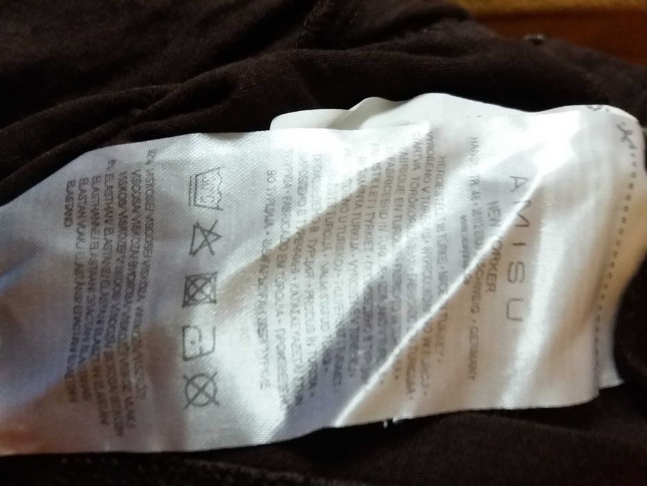 Brązowe bolerko narzutka wiskoza Amisu 38 M