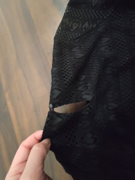 Czarna koronkowa sukienka rozmiar Xl