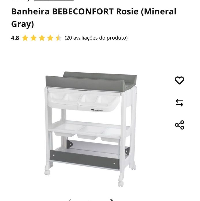 Trocador com banheira