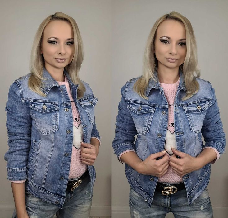 XXL M.Sara Katana jeans JEANSOWA kurtka damska rozm 44