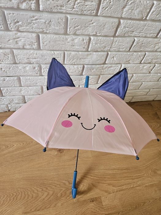 Parasol z uszkami kotek dla dziewczynki
