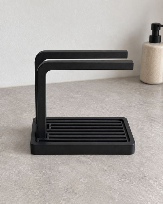 CleanNest - Organizador de Cozinha 2 em 1- Suporte para Panos, Esponjas e Utensílios
