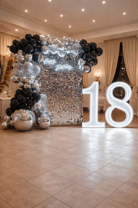 Ścianki balonowe, dekoracje sal, urodziny, chrzest, komunie i inne