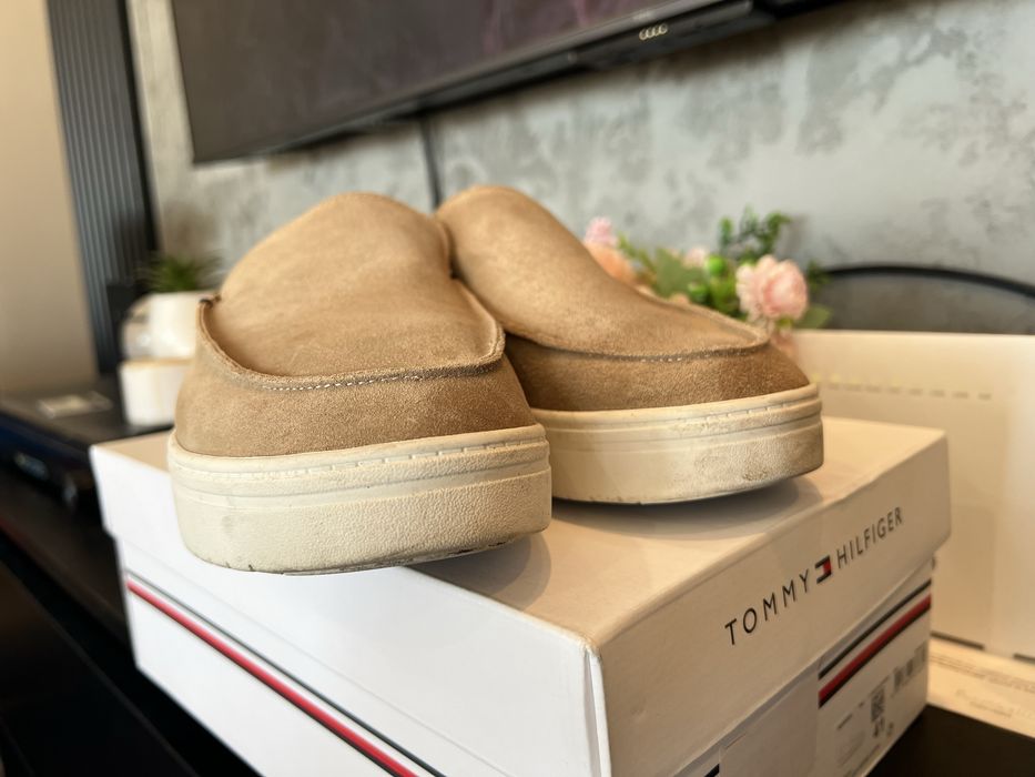 Tommy Hilfiger Wsuwane mokasyny zamszowe Rozmiar 41