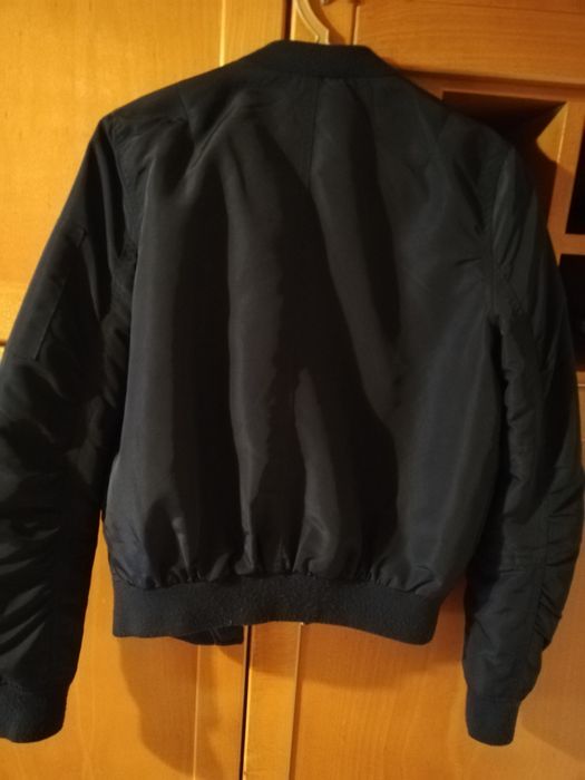 Casaco Bomber azul escuro