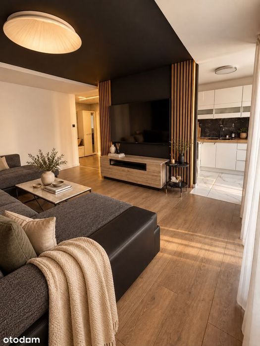 53 m² przy Koneserze | Stylowe wnętrze | Balkon | Garderoba | 75" TV