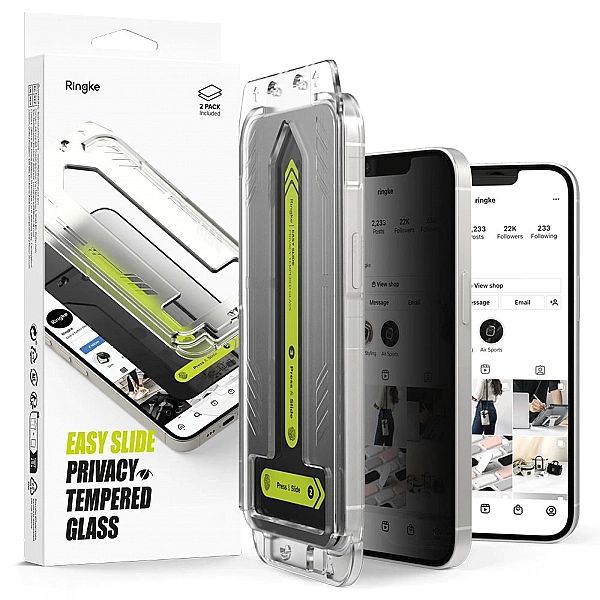 Szkło prywatyzujące Ringke Easy Slide 2-pack na iPhone 13 / 13 Pro / 1
