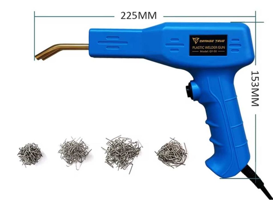 Pistola elétrica para soldar plástico + grampos