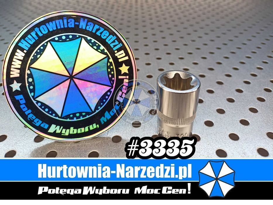 Nasadka Torx E20 Nasadka E-TORX 1/2" E20 Cr-V HONITON TORX E20 TORX 20